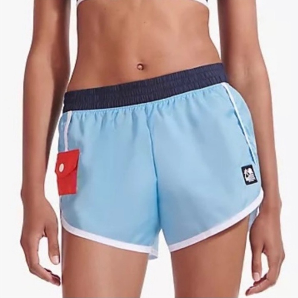 Staud x NB Runner Shorts in Alaskan Blue